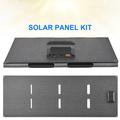 DE-60 60W sammenleggbart solcellepanel og lader for ryggsekksturer, fotturer og camping - svart