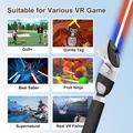 DEVASO håndtaksforlengelse for Meta Quest 3 VR-headset Golfspilltilbehør - svart