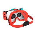 DEVASO VR-hodesett for Nintendo Switch-spillkonsoll Varmeavledende VR-briller med plasthodebånd - hvit/blå