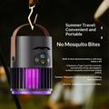 DF1 3-i-1-vifte med myggdrepende lampe - svart / lilla