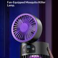 DF1 3-i-1-vifte med myggdrepende lampe - svart / lilla