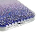 Dfans Starlight Glitter iPhone 14 Pro Max Hybrid-deksel - Lilla