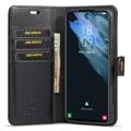 DG.Ming 2-i-1 Samsung Galaxy S23 5G Avtakbart Lommebok-deksel I Lær - Svart