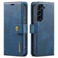 DG.Ming 2-i-1 Samsung Galaxy S23 5G Avtakbart Lommebok-deksel I Lær - Blå
