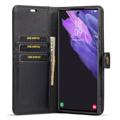 DG.Ming 2-i-1 Samsung Galaxy S23 Ultra 5G Avtakbart Lommebok-deksel I Lær - Svart