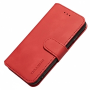 iPhone 7/8/SE (2020)/SE (2022) DG.MING Retro lommebokveske - rød