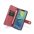 DG.Ming 2-i-1 Huawei Mate 20 Pro Avtakbart Lommebok-deksel I Lær - Rød