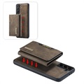DG.Ming M2 Samsung Galaxy S21 FE 5G Hybrid-deksel med Lommebok - Kaffe