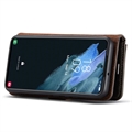 DG.Ming 2-i-1 Samsung Galaxy S23 5G Avtakbart Lommebok-deksel I Lær - Grå