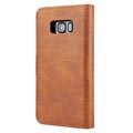 Samsung Galaxy S8+ DG.Ming 2-in-1 Lommebok-deksel I Lær - Brun