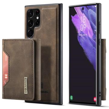 DG.Ming M2 Samsung Galaxy S23 Ultra 5G Hybrid-deksel med Lommebok - Kaffe