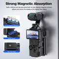 DJI Osmo Pocket 4 multifunksjonelt stativ med magnetfeste - 1/4"-gjenger - svart