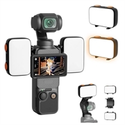 DJI Osmo Pocket 4P/4/3 bærbart LED-fylllys med 3 fargemoduser - 2 stk.