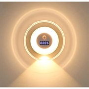 DMS-A2501 Smart vegglampe med klokke og bevegelsessensor - hvit