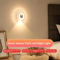 DMS-A2501 Smart vegglampe med klokke og bevegelsessensor - hvit