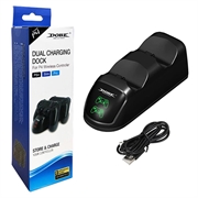 DOBE TP4-889 Ladestasjon Dual Stand Charger Base for PS4 / PS4 Slim / PS4 Pro Dualshock Controller