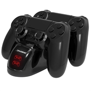 DOBE TP4-889 Ladestasjon Dual Stand Charger Base for PS4 / PS4 Slim / PS4 Pro Dualshock Controller