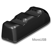 DOBE TP4-889 Ladestasjon Dual Stand Charger Base for PS4 / PS4 Slim / PS4 Pro Dualshock Controller
