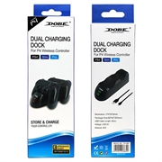 DOBE TP4-889 Ladestasjon Dual Stand Charger Base for PS4 / PS4 Slim / PS4 Pro Dualshock Controller