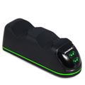 DOBE TP4-889 Ladestasjon Dual Stand Charger Base for PS4 / PS4 Slim / PS4 Pro Dualshock Controller