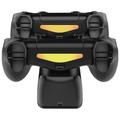DOBE TP4-889 Ladestasjon Dual Stand Charger Base for PS4 / PS4 Slim / PS4 Pro Dualshock Controller