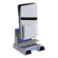 DOBE TP5-3532D Kjølestativ og ladestasjon med to kontrollere for Sony PlayStation 5 Slim/5 Pro