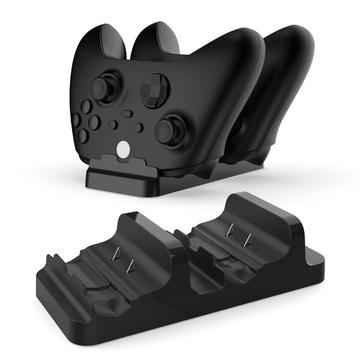 DOBE TYX-532X for Xbox Series S / X Controller Charging Dock Dual Gamepad Charging Stand med dobbel batteripakke - svart