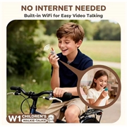 DW1 videowalkie-talkie for barn med MP3-spiller - 2 stk. - Lilla / Grønn