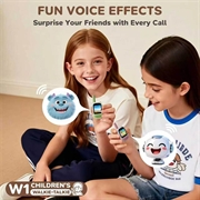 DW1 videowalkie-talkie for barn med MP3-spiller - 2 stk. - Lilla / Grønn