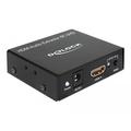 DeLock HDMI Audio Extractor - 4K @ 30 Hz - Svart