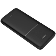 Deltaco 10000mAh powerbank med hurtiglading - svart