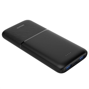 Deltaco 10000mAh powerbank med hurtiglading - svart