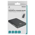 Deltaco 5000mAh magnetisk trådløs powerbank med stativ - svart