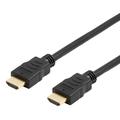 Deltaco høyhastighets HDMI 2.0-kabel med Ethernet - 1 m - Svart