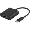 Deltaco USB-C til HDMI-adapter - 4K/60 Hz - Svart