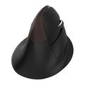 Delux M618 Mini Jet Gold ergonomisk vertikal mus - Bluetooth 4.0, 2.4GHz, 2400 DPI - svart