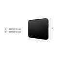 Deluxe neoprenveske til bærbar PC - 14"-15" - svart