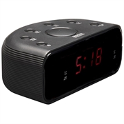 Denver CR-430 FM Clockradio med PLL-radio - svart