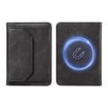 Avtakbar MagSafe-kortholder / RFID-blokkert lommebok - svart