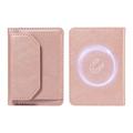 Avtakbar MagSafe-kortholder / RFID-blokkert lommebok - rosa