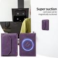 Avtakbar MagSafe-kortholder / RFID-blokkert lommebok - lilla