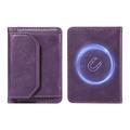 Avtakbar MagSafe-kortholder / RFID-blokkert lommebok - lilla