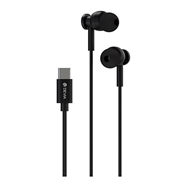 Devia M1 Metall kablede USB-C-øretelefoner - svart