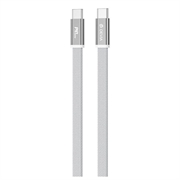 Devia Ultra3 USB-C-kabel i flatt metallflettet design, 240W - 1.5m