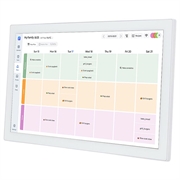 Digital familieorganisator med berøringsskjerm - 15.6" - Hvit