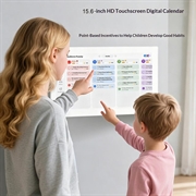 Digital familieorganisator med berøringsskjerm - 15.6" - Hvit
