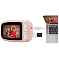Øyeblikkelig Digitalkamera til Barn med 32GB Minnekort - Rosa