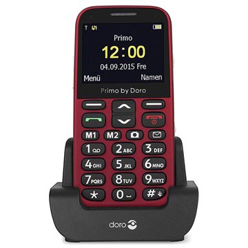 Doro Primo 366 - 0.3MP, FM Radio, Bluetooth - Rød
