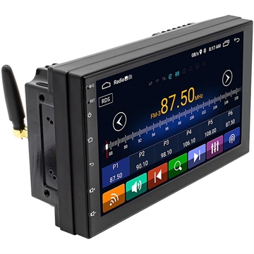 MTP Products Double Din CarPlay / Android Car Stereo med GPS-navigasjon S-072A