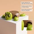 Dowmoo 3D Eyes - Morsom skilpadde-underlag - Grønn / brun